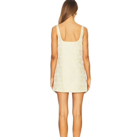 Amanda Uprichard Yellow Rinaldi Mini Dress - Picture 3 of 4